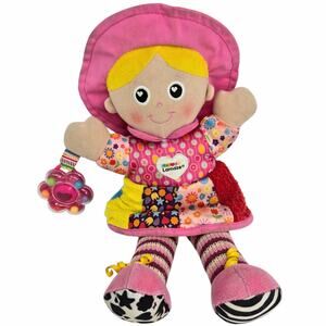 Lamaze My Friend Emily Doll Rattle Baby Sensory‎ Clip On Stuffed Plush Toy 8"